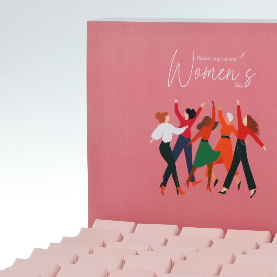 Happy international women's day designed premium chocolate large hamper