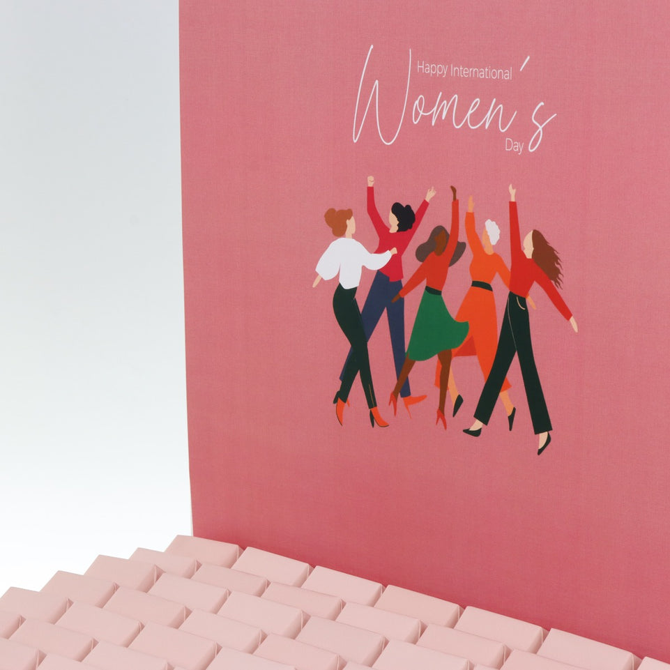 Happy international women's day designed premium chocolate extra large hamper