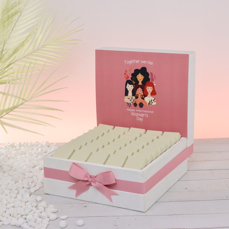 "Together we rise" international women's day designed premium chocolate large hamper