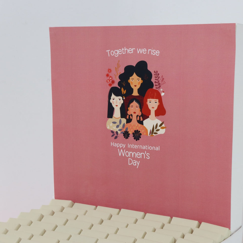 "Together we rise" international women's day designed premium chocolate extra large hamper