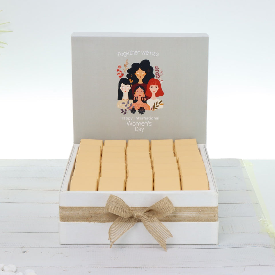 "Together we rise" happy international women's day designed premium chocolate large hamper
