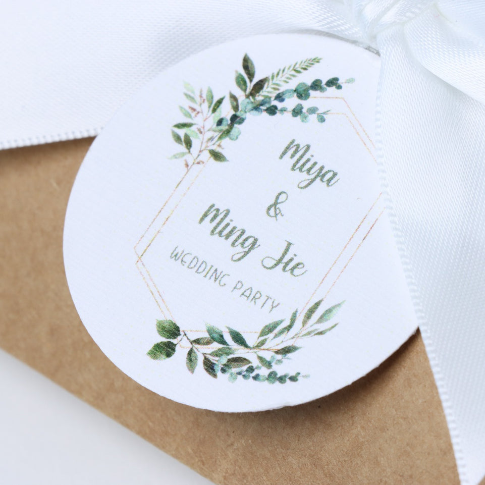 Set of 20 Rustic bridal premium chocolate pillow box