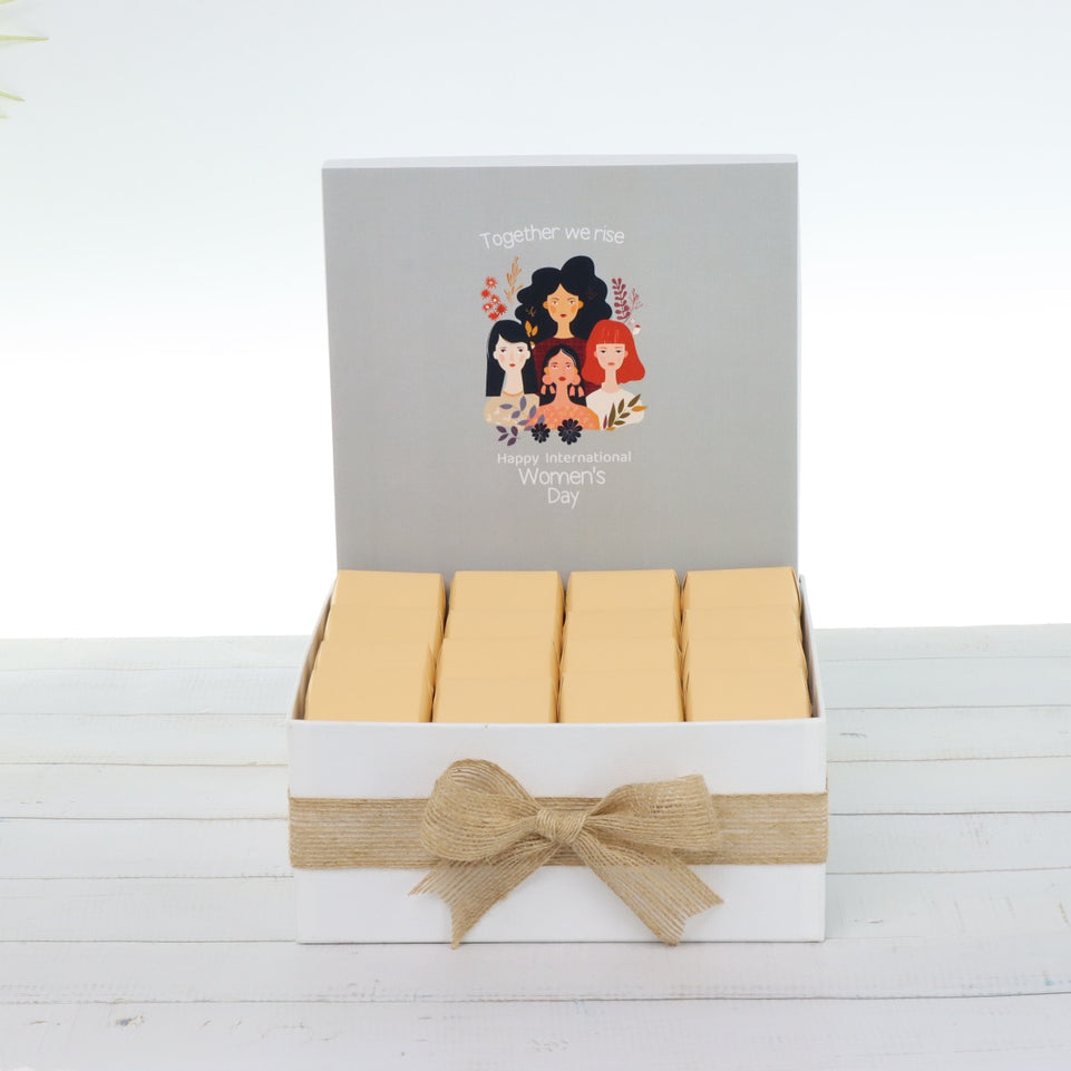 "Together we rise" happy international women's day designed premium chocolate medium hamper