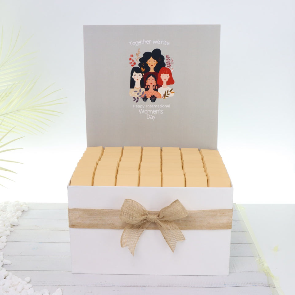 "Together we rise" happy international women's day designed premium chocolate extra large hamper