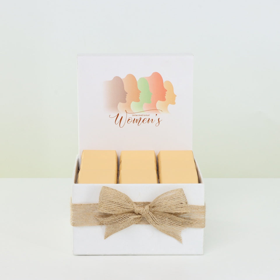 "International women's day" classic designed premium chocolate small hamper