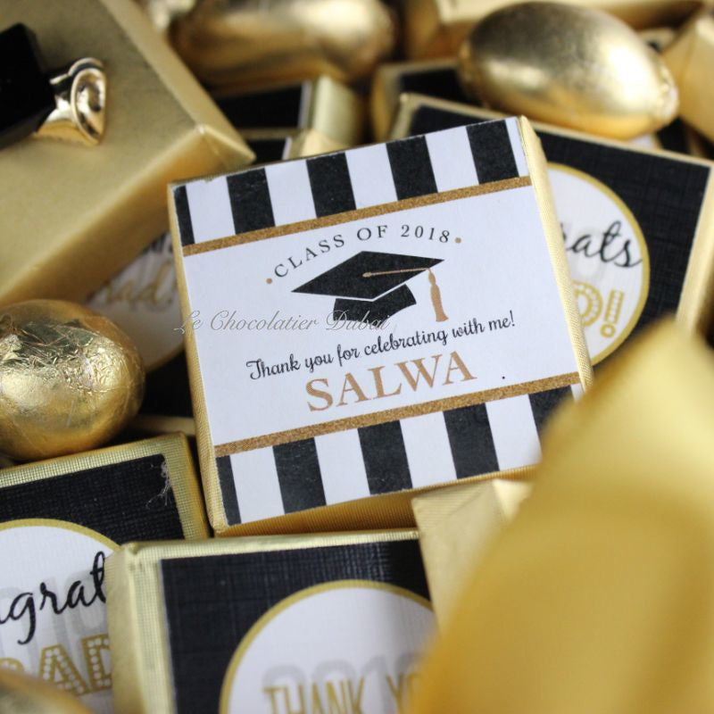 Graduation designed personalized premium chocolate