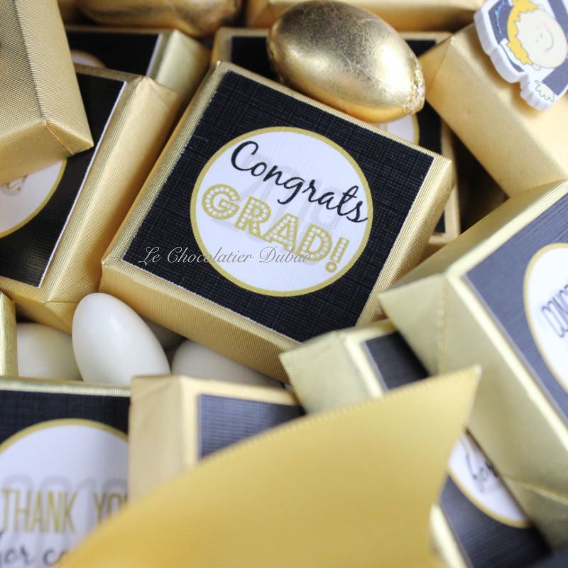 Graduation designed "Congrat's grad" premium chocolate