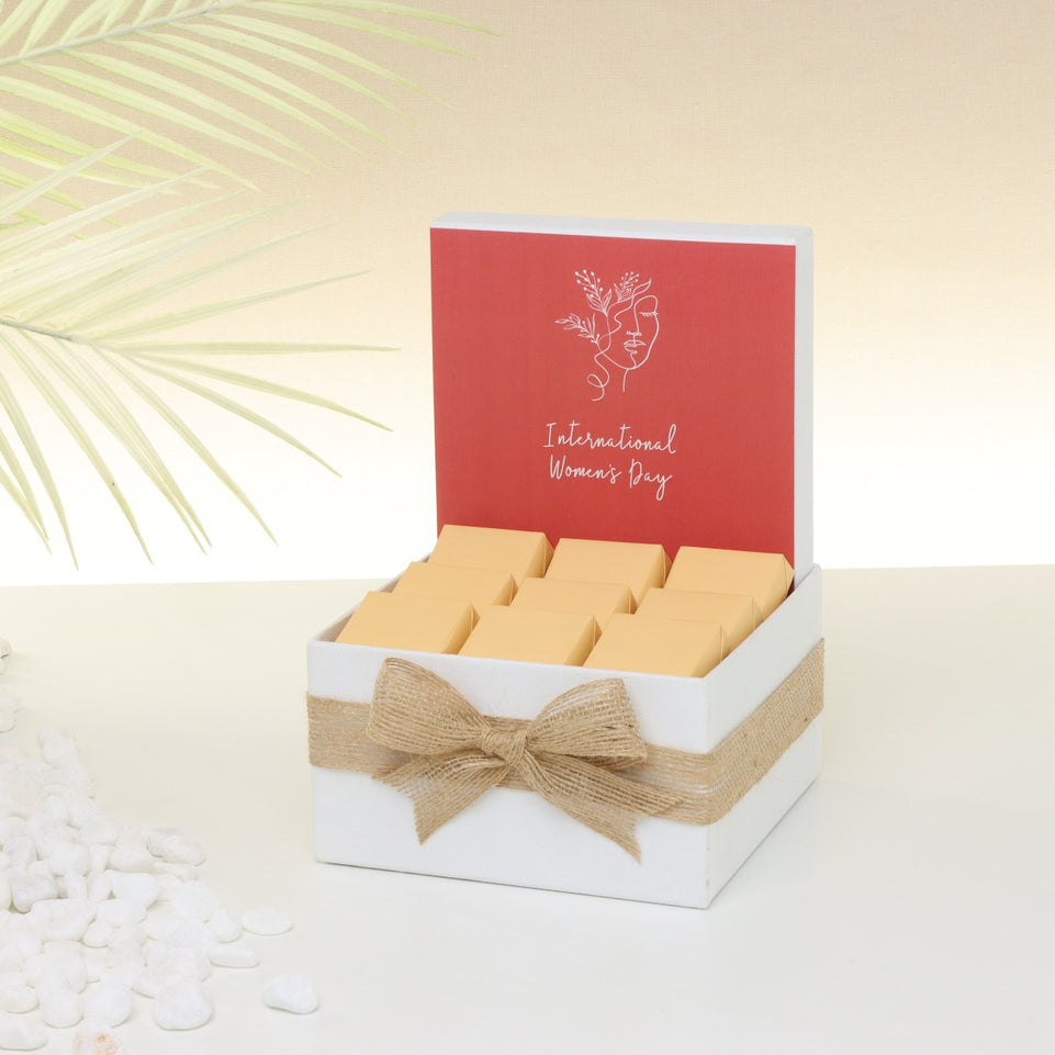 International women's day designed premium chocolate small hamper