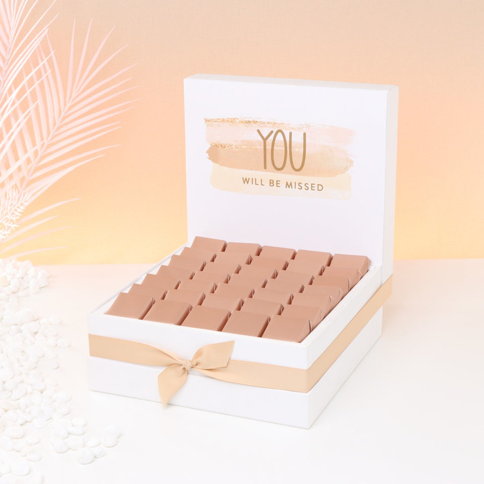 You will be missed stain designed premium chocolate large hamper