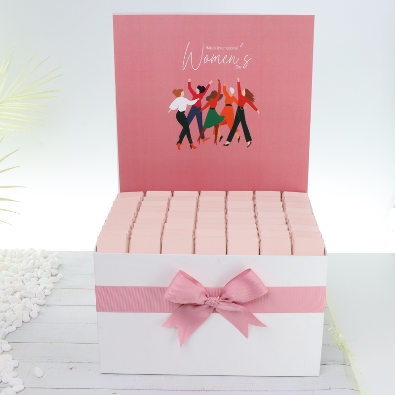 Happy international women's day designed premium chocolate extra large hamper