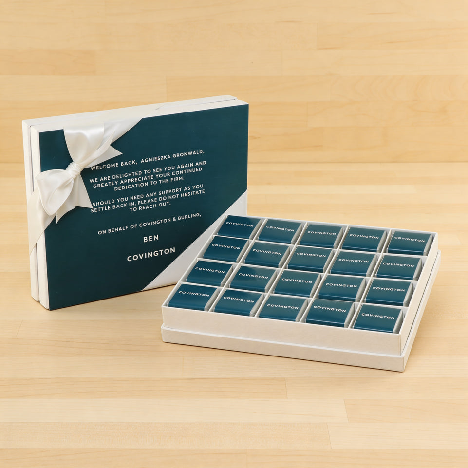 Set of 3 Corporate customized premium chocolate 20P hard box