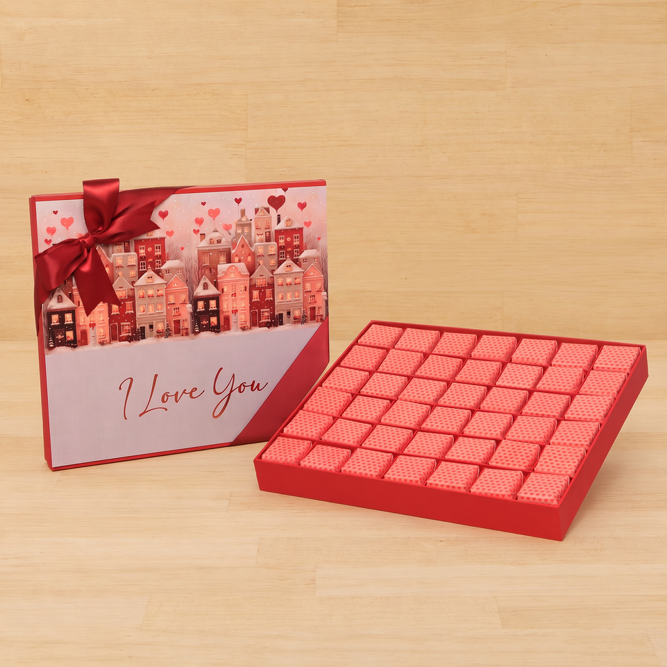 Cupid Village "I Love You" designed 42P premium chocolate gift box