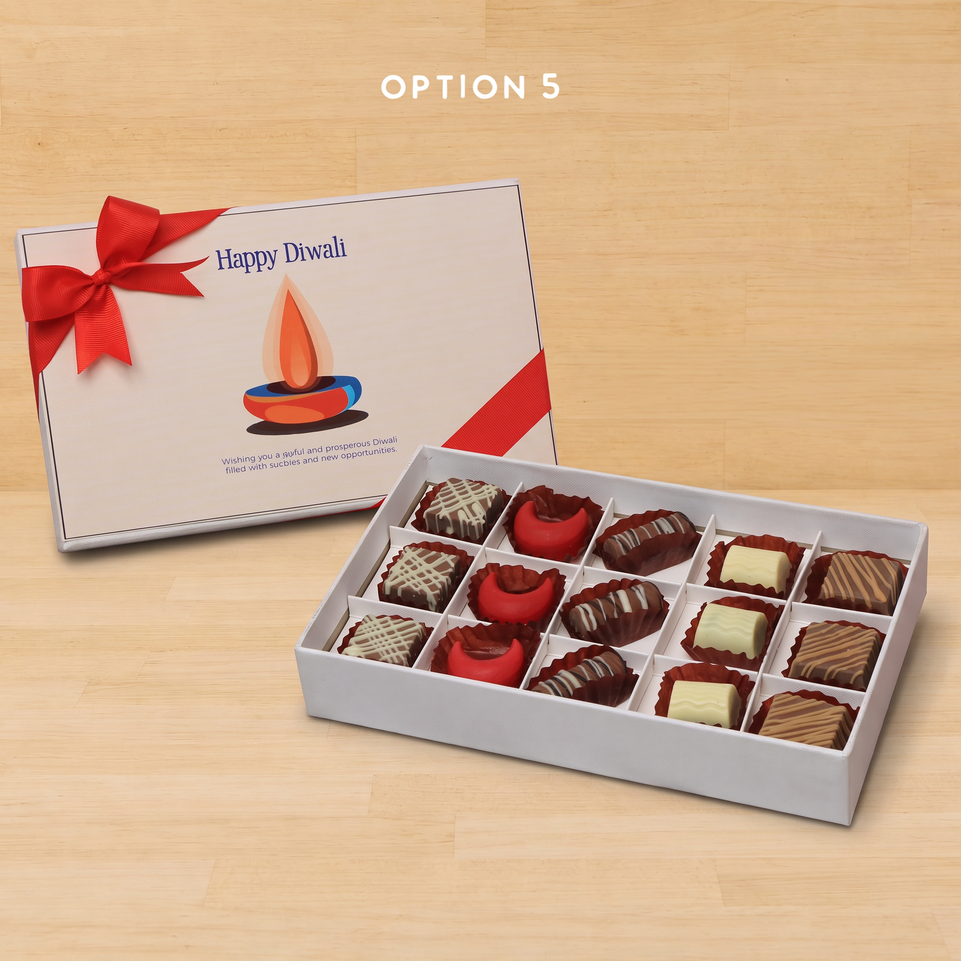 Happy diwali candle designed premium chocolate 15P hard box