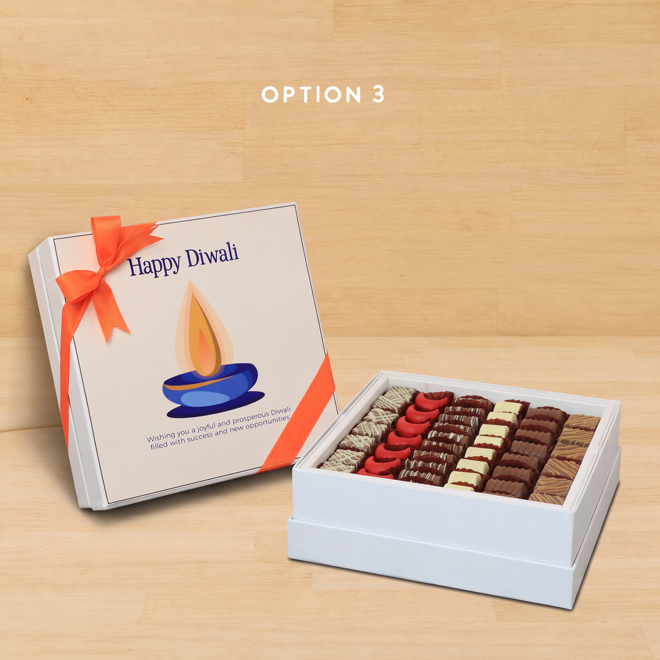 Happy diwali candle designed premium unwrapped hard box