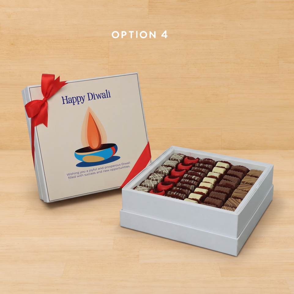 Happy diwali candle designed premium unwrapped hard box