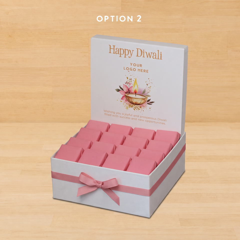 Happy diwali floral radiance designed premium chocolate medium hamper