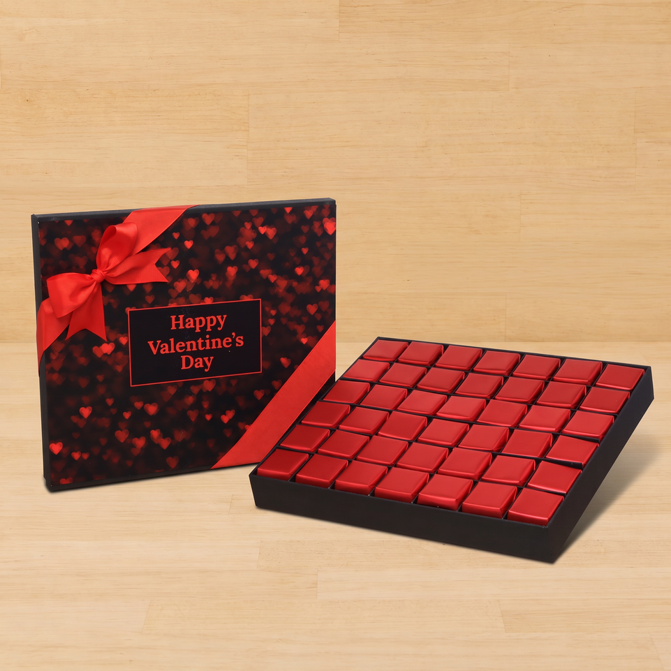 Happy Valentine's Day heart designed 42P premium chocolate gift box
