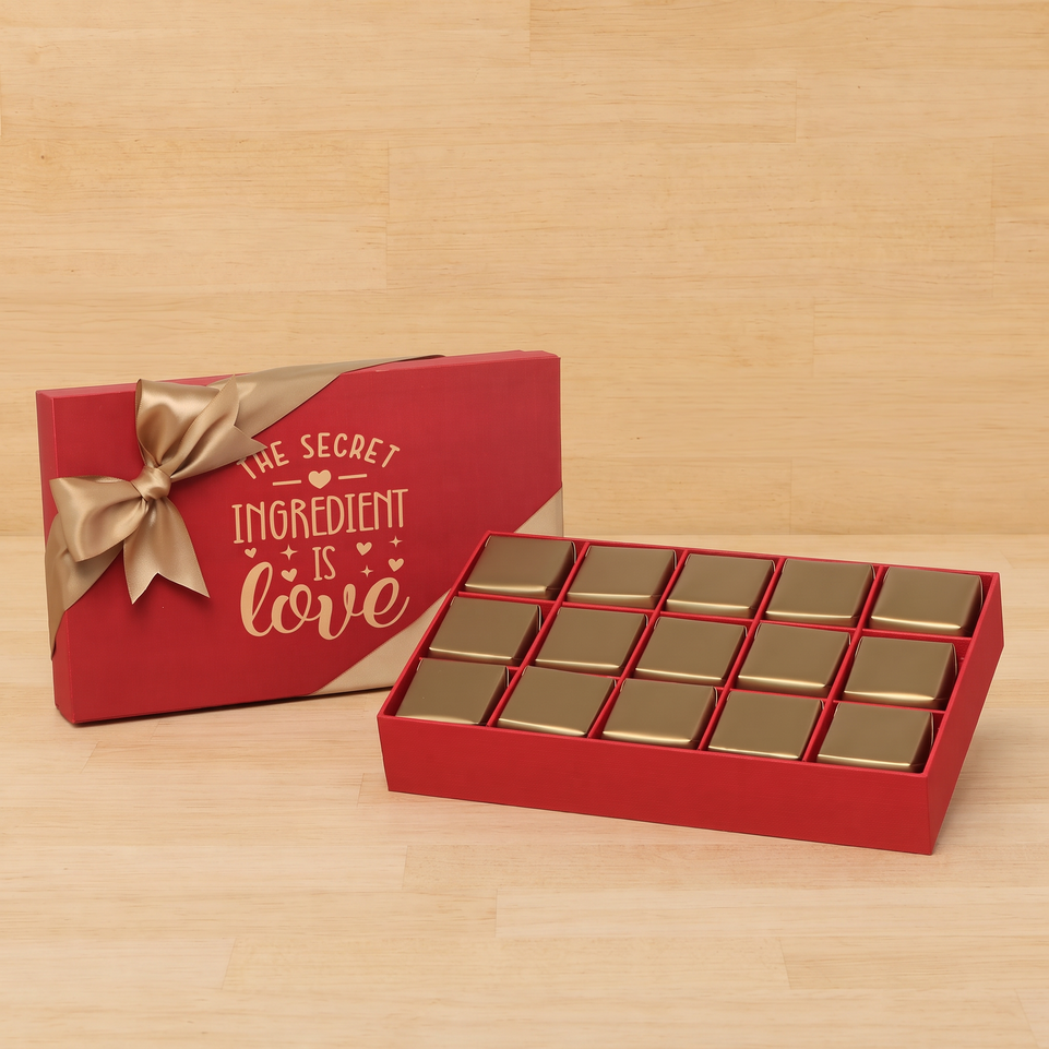 The secret ingredient love designed 15P premium chocolate gift box