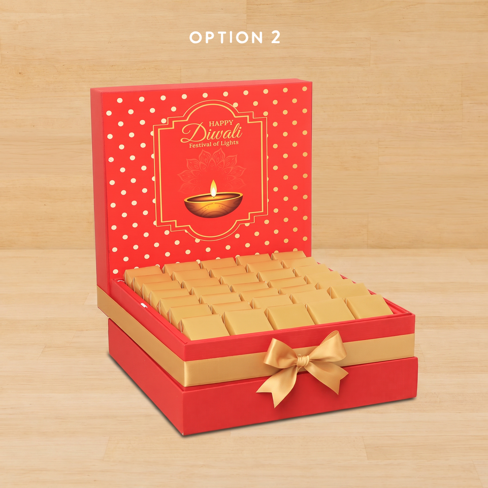 Happy Diwali festival of lights designed premium chocolate hamper