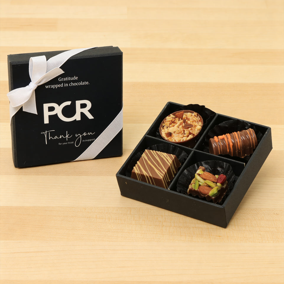 Set of 15 Corporate customized premium chocolate 4P hard box