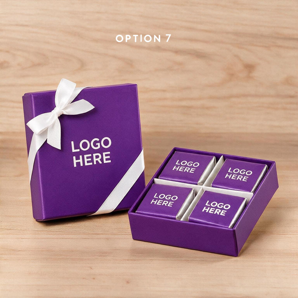 Set of 15 Corporate customized premium chocolate 4P hard box
