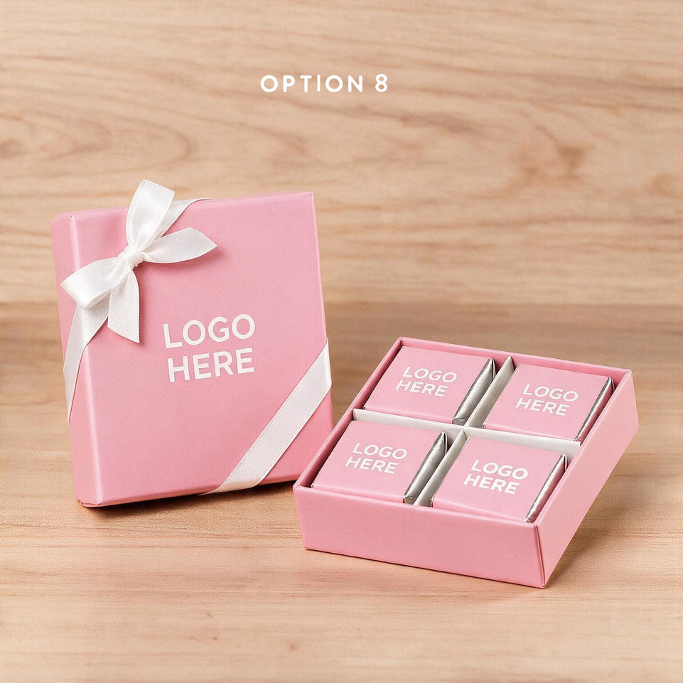 Set of 15 Corporate customized premium chocolate 4P hard box