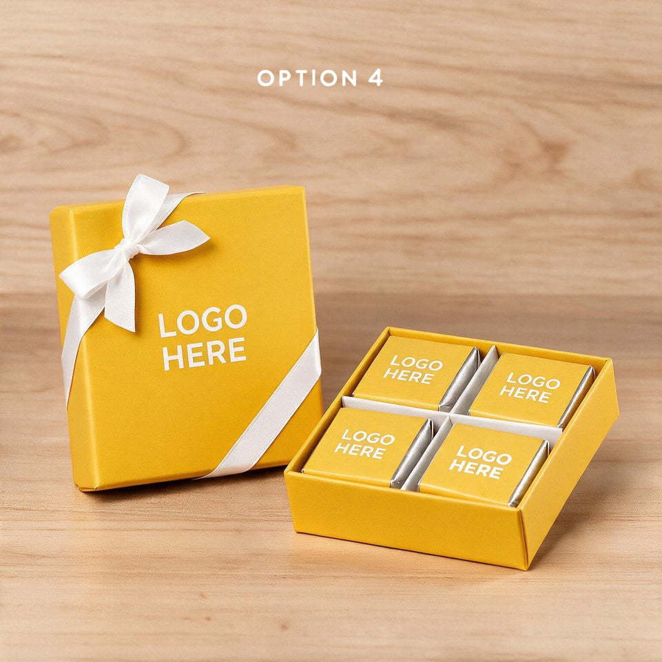 Set of 15 Corporate customized premium chocolate 4P hard box