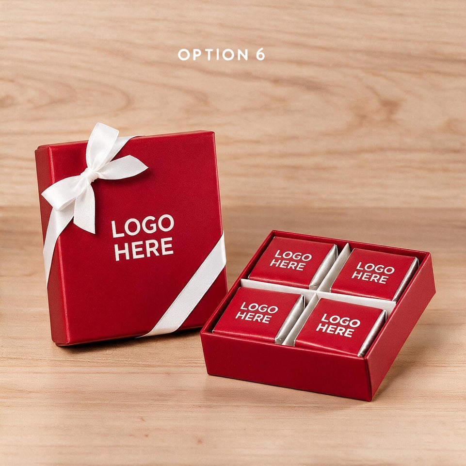 Set of 15 Corporate customized premium chocolate 4P hard box