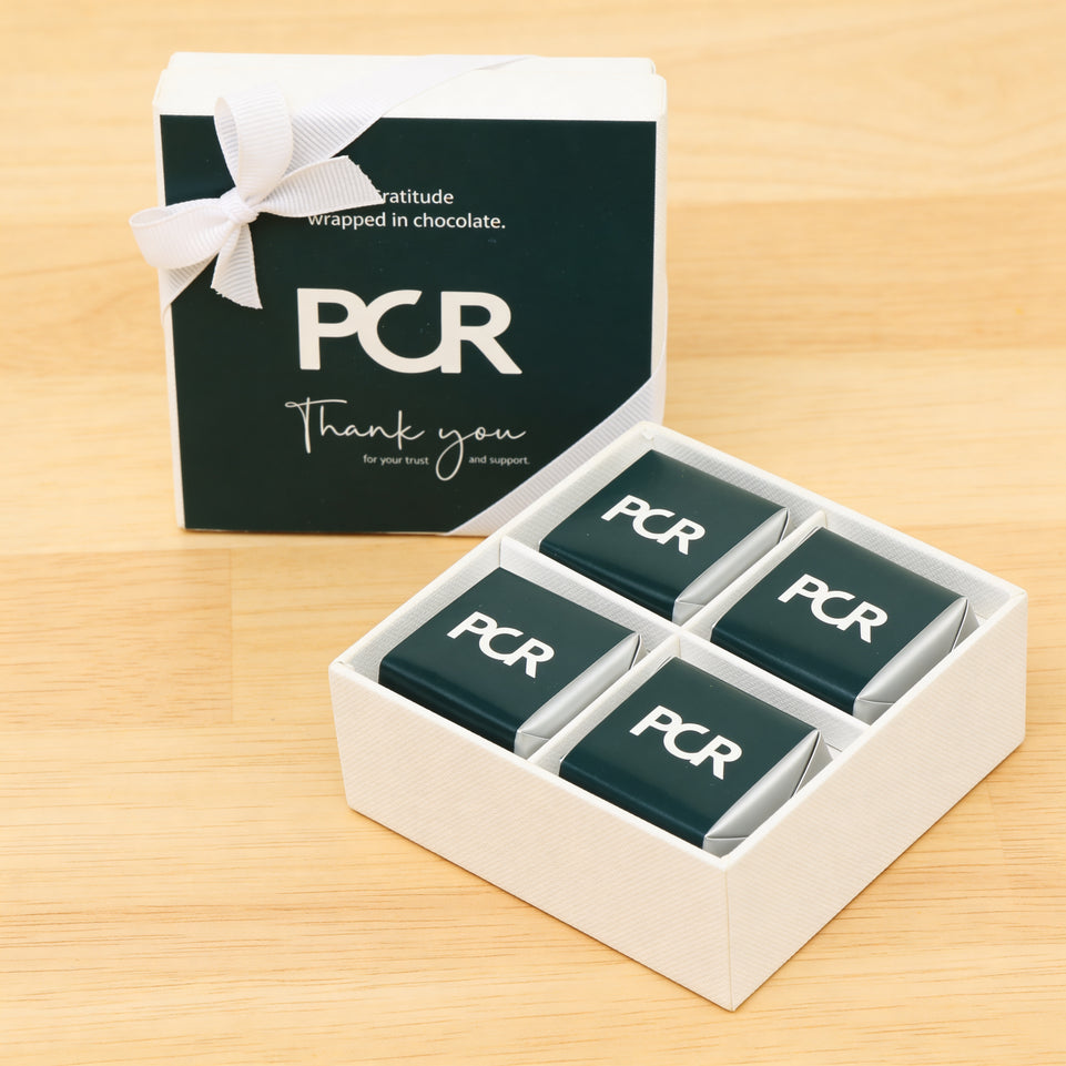 Set of 15 Corporate customized premium chocolate 4P hard box