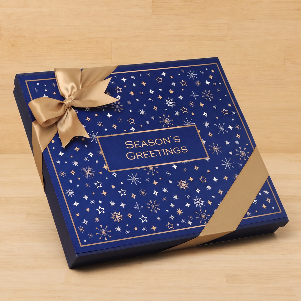Season's greetings Stars designed premium chocolate 42P hard box