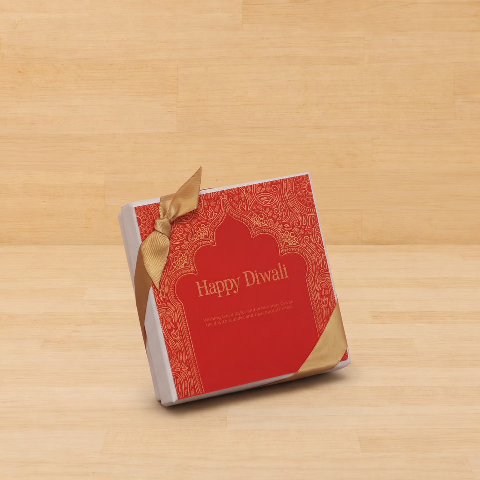Set of 15 Happy diwali festive frame designed premium chocolate 4P hard box