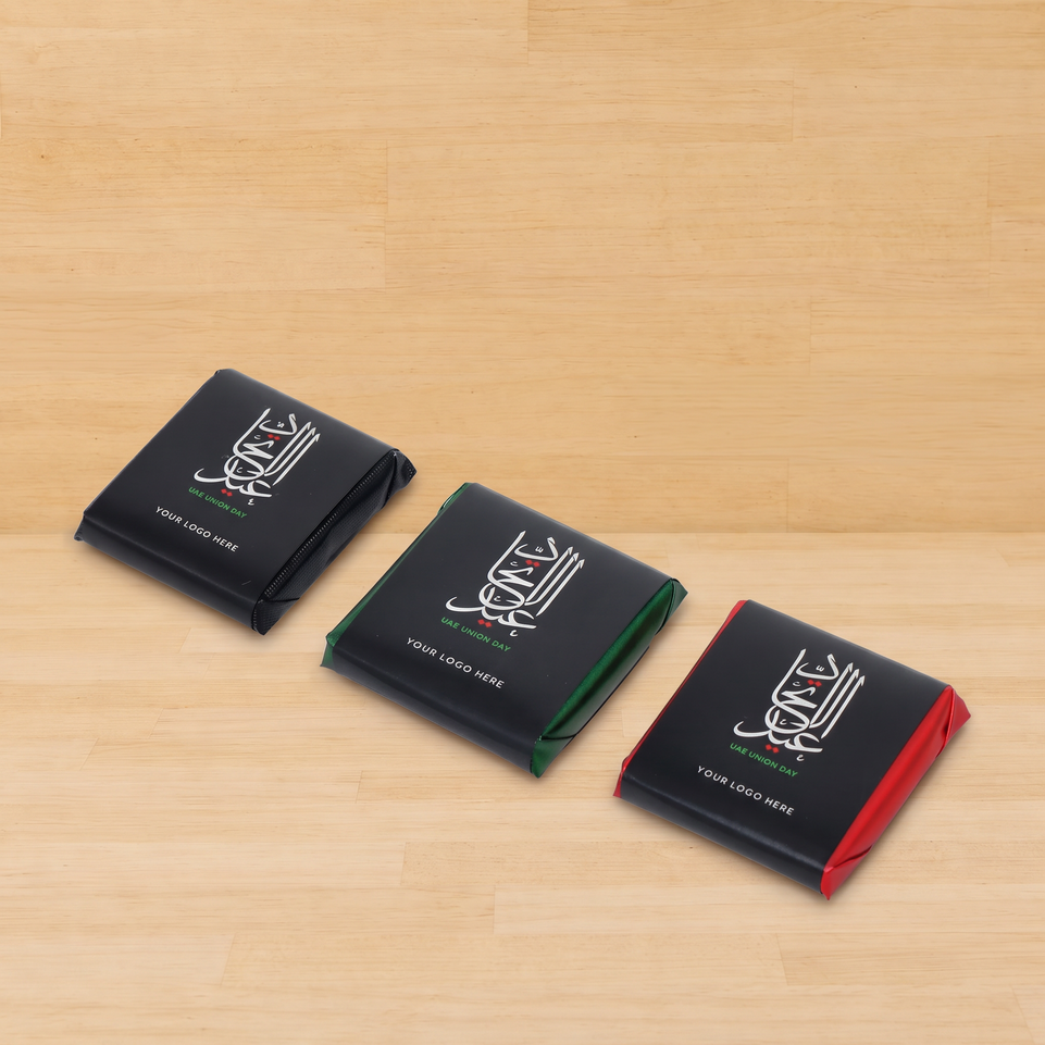 Corporate arabic calligraphy national day designed thin loose premium chocolate