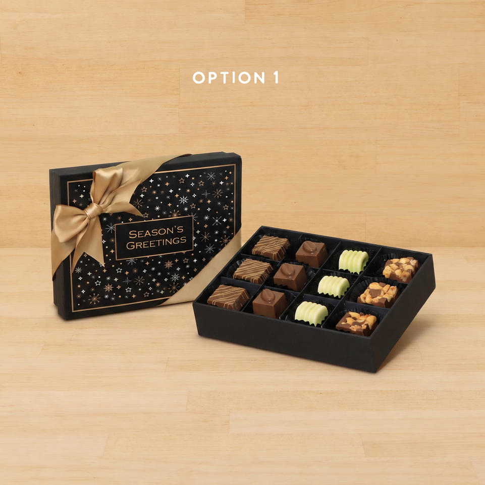 Season's greetings Stars designed premium chocolate 12P hard box