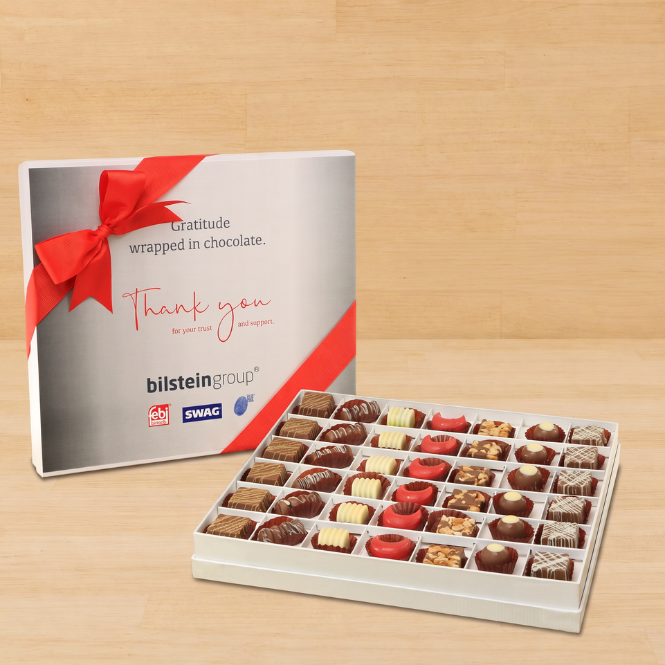 Corporate customized premium chocolate 42P hard box