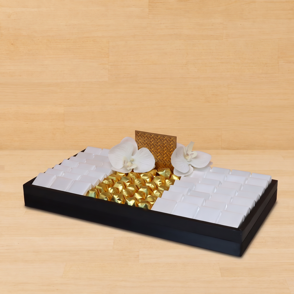 Premium designed leather gift tray