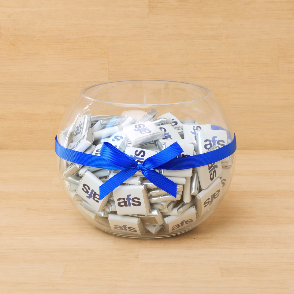 Corporate customized premium chocolate clear bowl