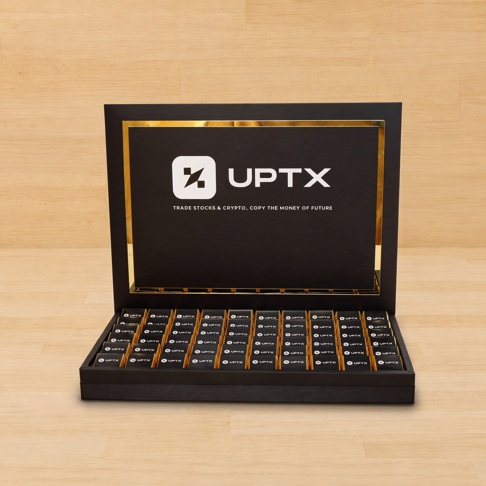 Corporate customized premium chocolate medium leather tray with customized acrylic backdrop
