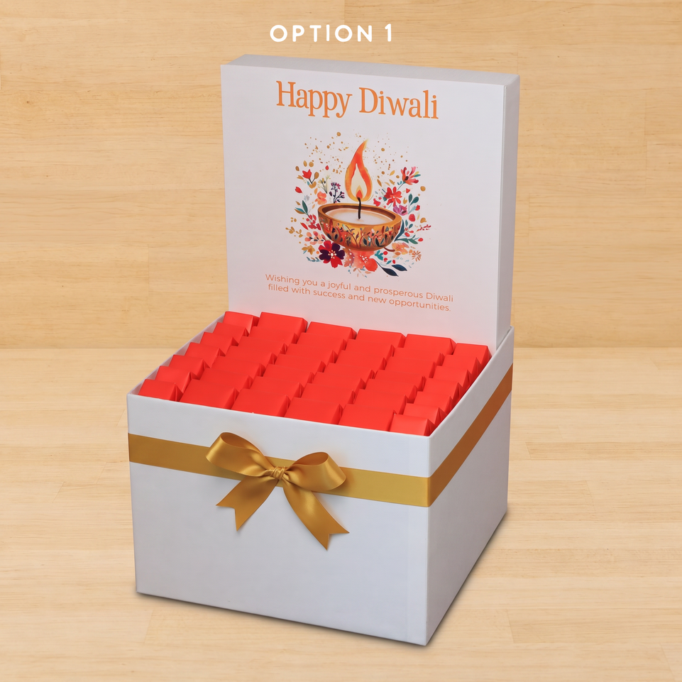 Happy diwali floral radiance designed premium chocolate large hamper