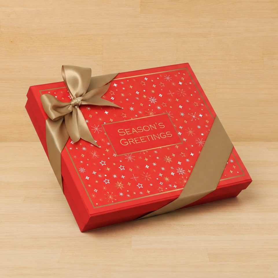 Season's greetings Stars designed premium chocolate 20P hard box