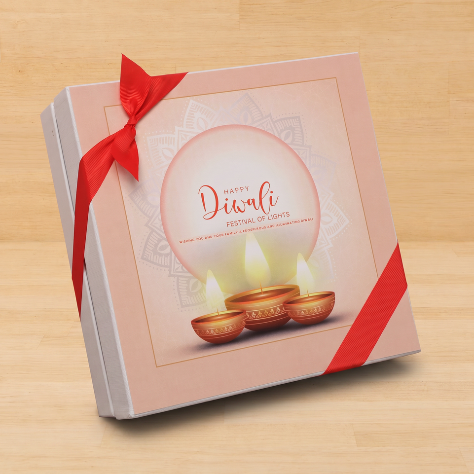 Festival of lights diwali designed premium chocolate hard box