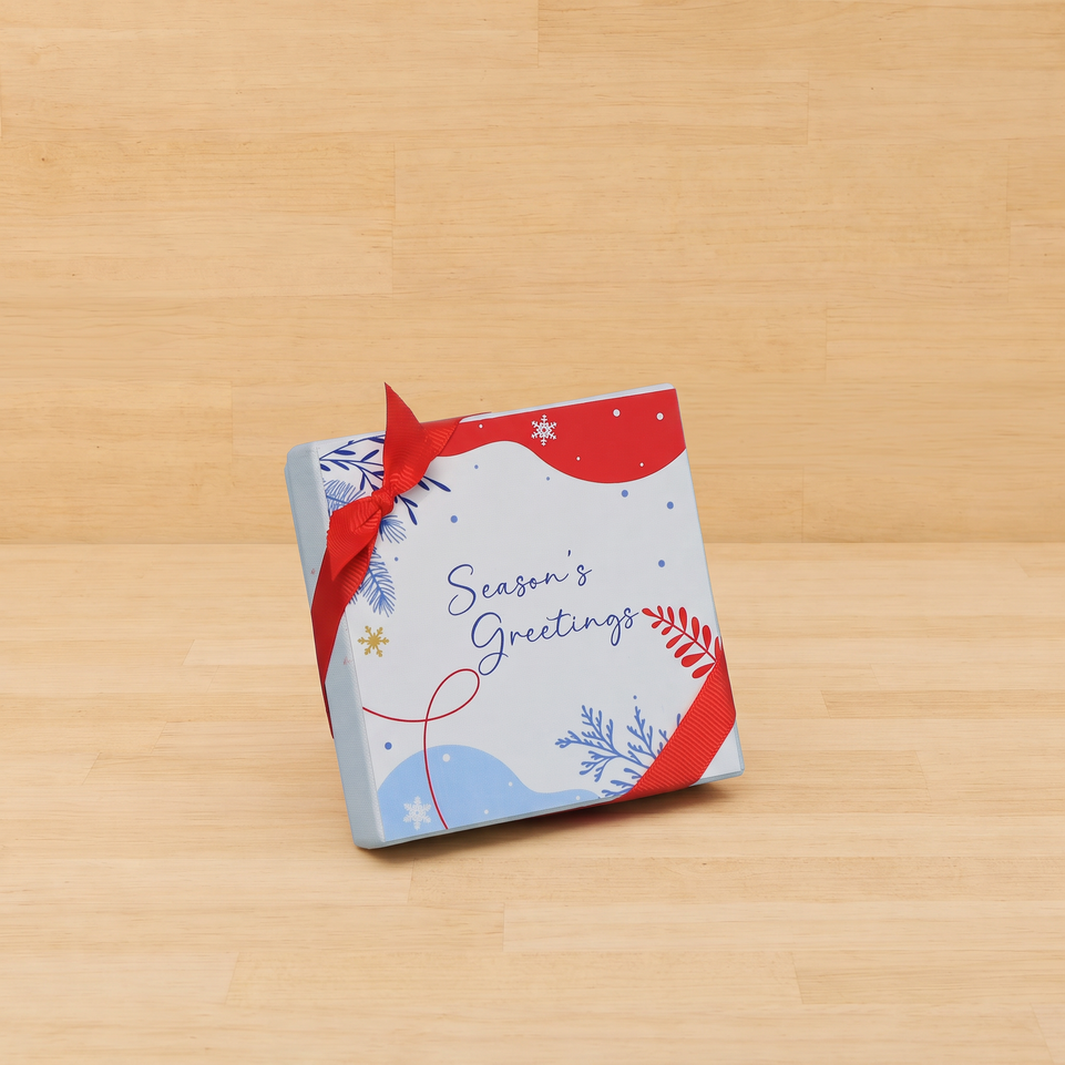 Set of 15 season's greetings designed premium chocolate 4P hard box