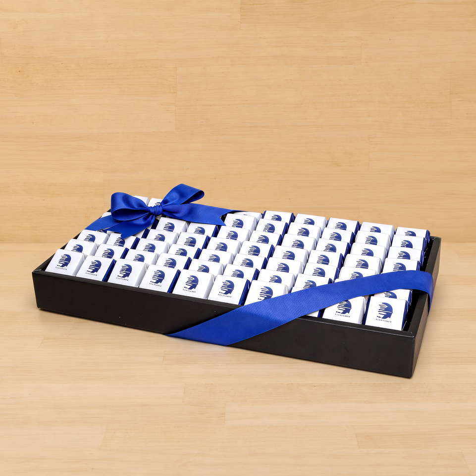 Corporate customized premium chocolate medium leather tray
