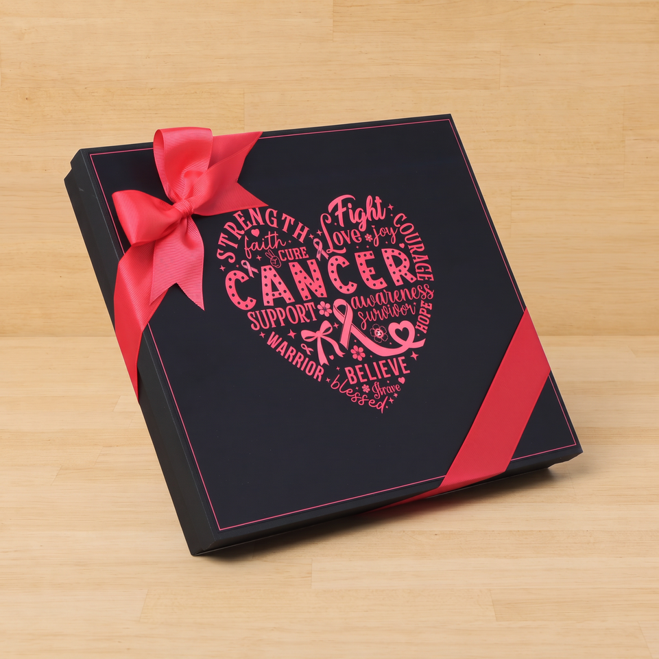 Cancer support awareness designed premium chocolate 42P hard box