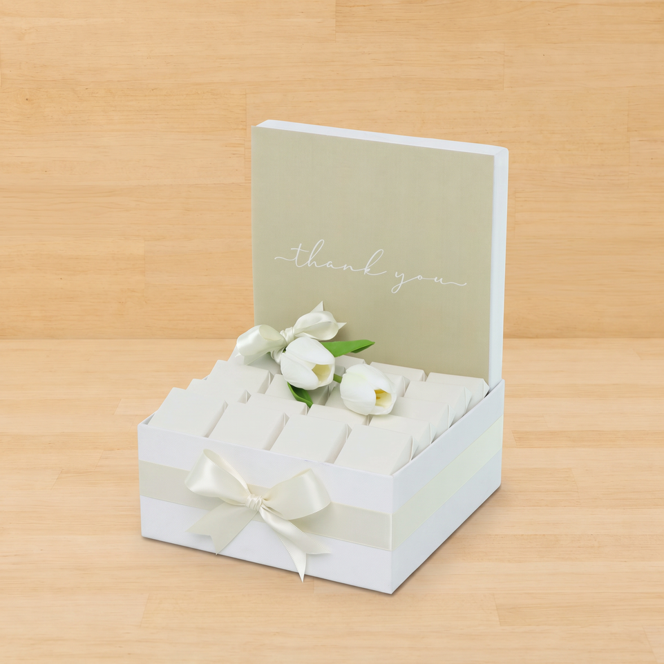 "Thank you" minimalist designed premium chocolate medium hamper