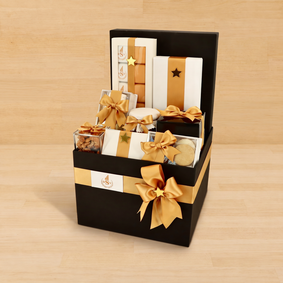 Corporate customized premium chocolate & sweets large hamper