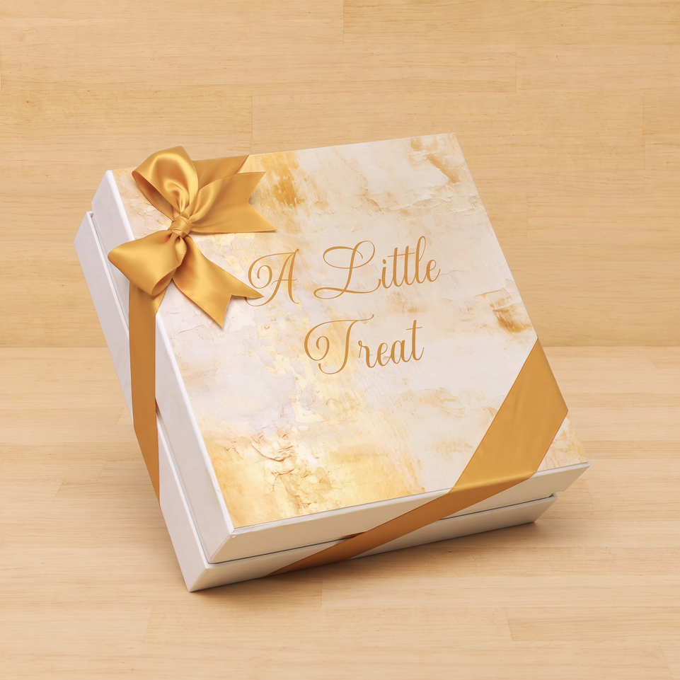 A little treat gold designed premium chocolate 2-layer hard box