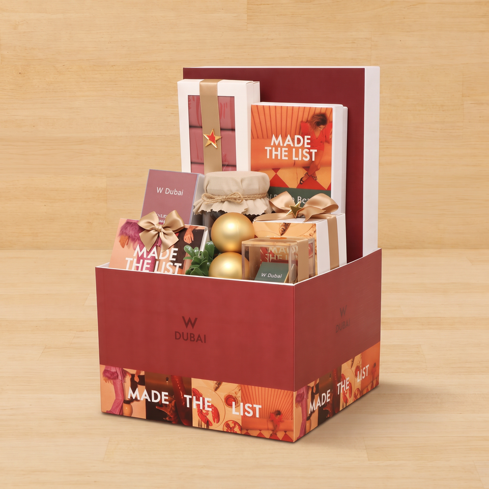 Corporate customized premium chocolate & sweets large printed hamper