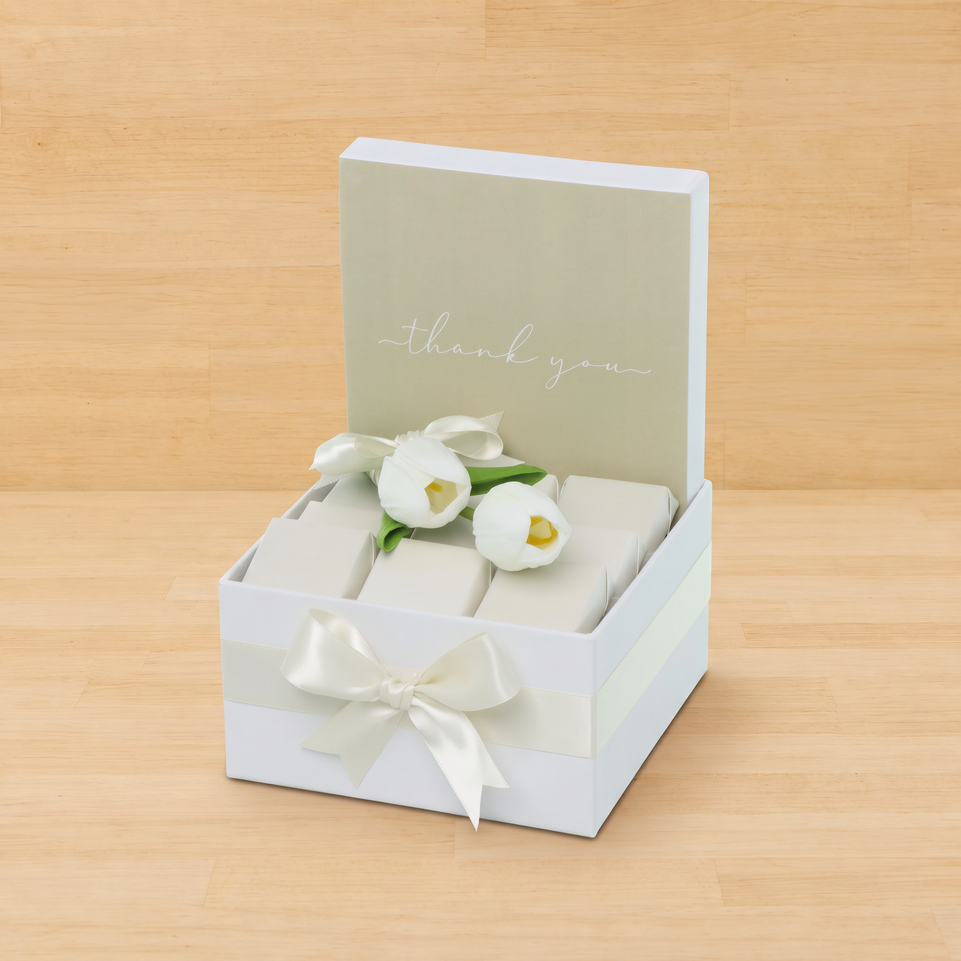 "Thank you" minimalist designed premium chocolate small hamper