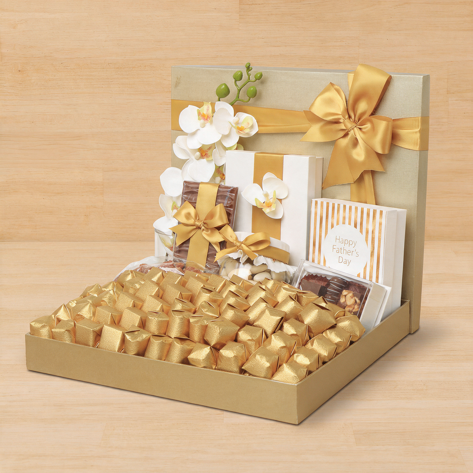 Happy father's day elegant designed chocolate and sweets gift