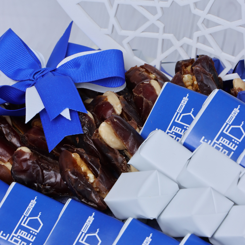 Ramadan designed chocolate & sweets leather tray